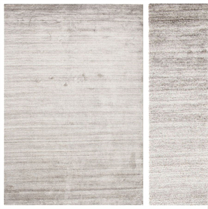 carpet Bamboo silk Loom - Warm Gray